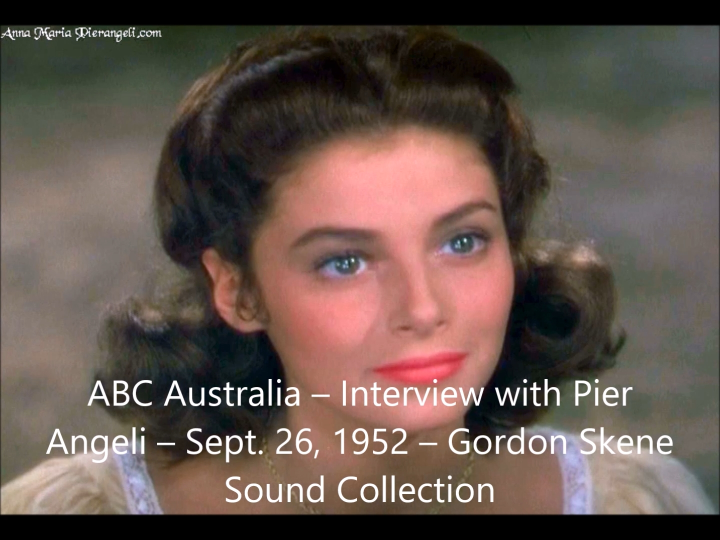 ABC Australia  Interview Sept. 26, 1952